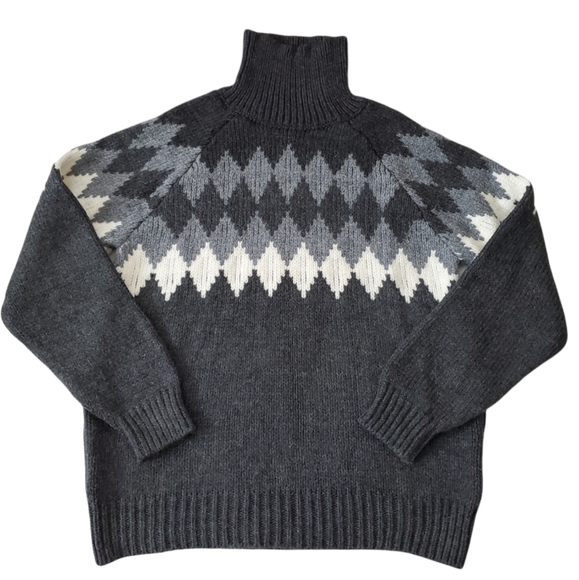 Mango Other - MNG Fair Isle High Neck Sweater